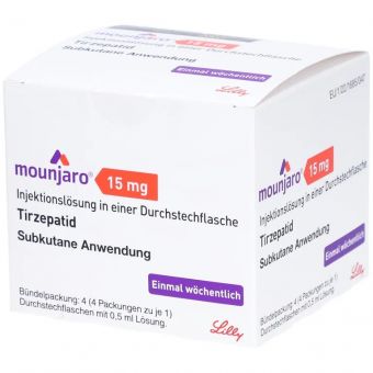 Mounjaro (Tirzepatide) раствор для п/к введ. 4 флакона 0,5 мл по 15 мг Уральск
